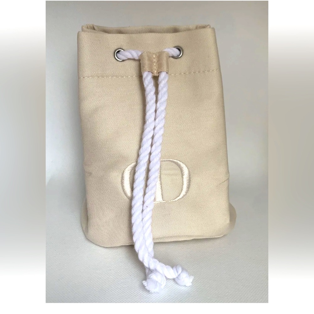 Dior Drawstring Bucket Cosmetics Pouch NWOT - Picture 3 of 5